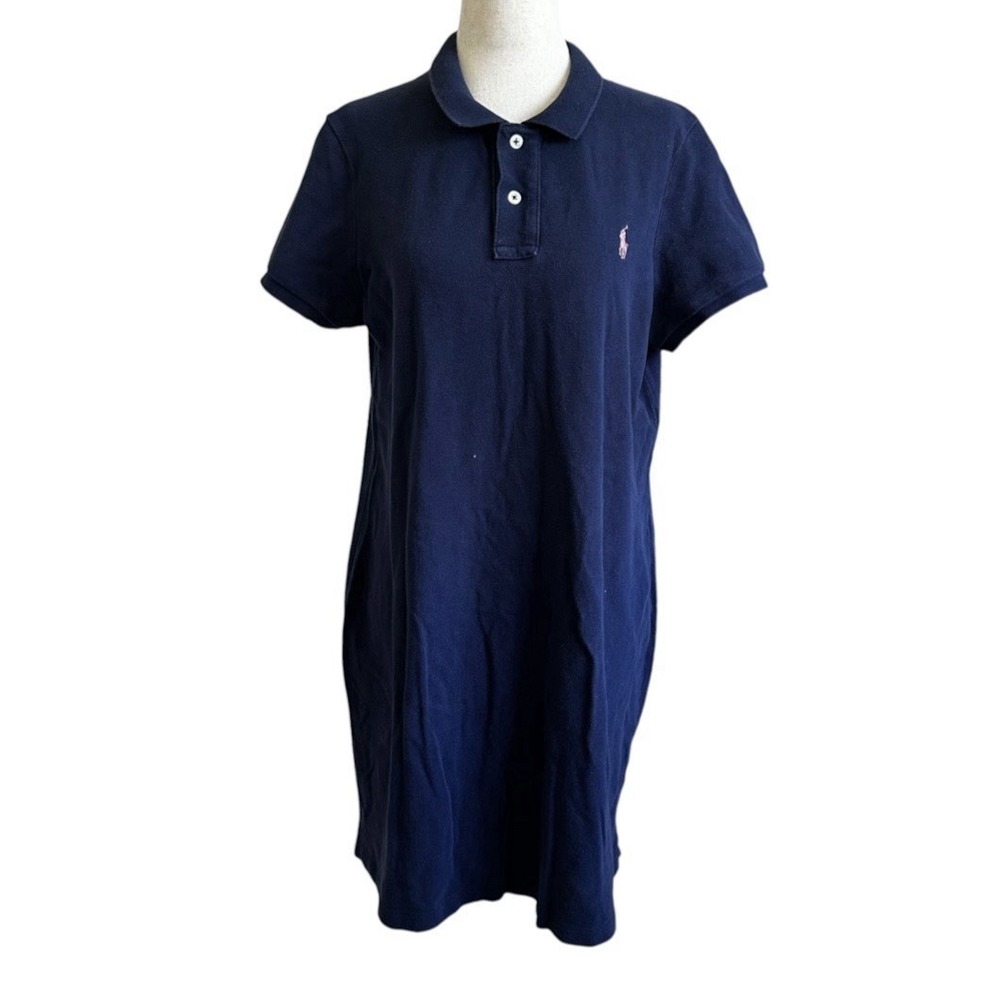 Polo Ralph Lauren Women's Size XL Blue Shirt Dress The Mesh Mini | 24-18